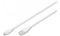 Digitus USB 2.0 Cable USB-C male - USB-A male Λευκό 1m