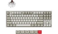 C1 Pro 8K Gaming Μηχανικό Πληκτρολόγιο με Keychron Super Brown διακόπτες και RGB φωτισμό C1PX-M3 (Αγγλικό US) Λευκό