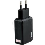 Akyga USB Wall Adapter Μαύρο (AK-CH-06)