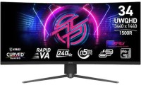 MSI MPG 346CQRF X24 Ultrawide Curved Monitor 34" QHD 3440x1440 240Hz με Χρόνο Απόκρισης 0.5ms GTG