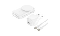 Belkin UltraCharge 3-in-1 Foldable Magnetic Charger with Qi2 25W (Square) White