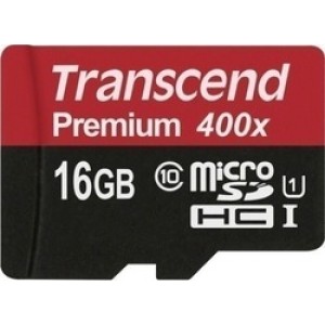 Transcend Premium 400x microSDHC 16GB U1