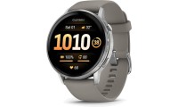 Garmin Venu 4 Stainless Steel 45mm Αδιάβροχο Smartwatch με Παλμογράφο (Silver with Silver Gray)