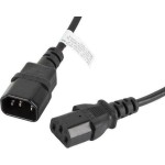 Lanberg IEC C13 - IEC C14 Cable 1.8m Μαύρο (CA-C13E-10CC-0018-BK)
