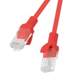 Lanberg U/UTP Cat.5e Cable 0.25m Κόκκινο