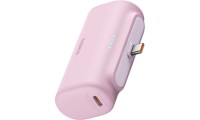 Baseus Compact Series Built-in Type-C Power Bank 5000mAh 20W με Θύρα USB-C Power Delivery / Quick Charge 3.0 Ροζ