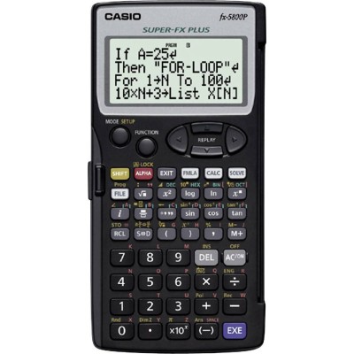 Casio Αριθμομηχανή Επιστημονική FX-5800P 12 Ψηφίων σε Μαύρο Χρώμα