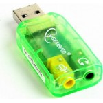 Gembird Virtus Εξωτερική USB Κάρτα Ήχου 2.0 σε Πράσινο χρώμα