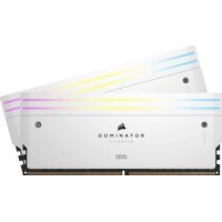 Corsair Dominator Titanium RGB XMP White 96GB DDR5 RAM με 2 Modules (2x48GB) και Ταχύτητα 6600 για Desktop