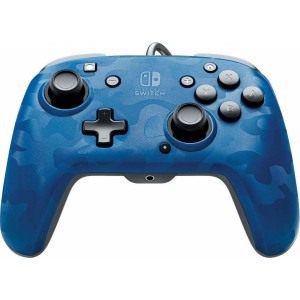 PDP Faceoff Deluxe+ Ενσύρματο Gamepad για Switch Blue Camo