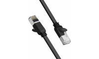 Ugreen Flat U/UTP Cat.6 Καλώδιο Δικτύου Ethernet 3m Μαύρο