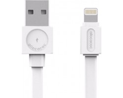 Allocacoc Flat USB to Lightning Cable Λευκό 1.5m (10451WT/LGHTBC)