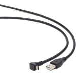 Cablexpert Angle (90°) USB 2.0 to micro USB Cable Μαύρο 1.8m (CCP-MUSB2-AMBM90-6)