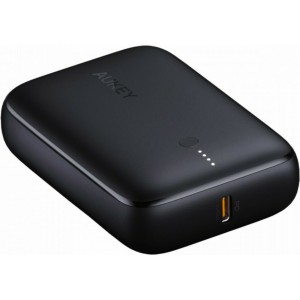 Aukey Basix Mini Power Bank 10000mAh 18W με Θύρα USB-A και Θύρα USB-C Power Delivery / Quick Charge 3.0 Μαύρο