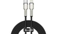 Baseus Cafule Metal Braided USB-C to Lightning Cable 20W Μαύρο 2m