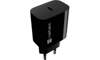 Natec Ribera Φορτιστής USB-C 20W QC3.0 Μαύρο
