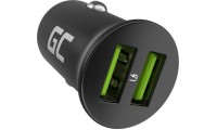 Green Cell Φορτιστής Αυτοκινήτου 36W 6A Γρήγορης Φόρτισης με μία Θύρα: 1xUSB Μαύρος