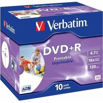 Verbatim DVD+R Printable 4.7GB 10 pieces