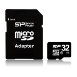 Silicon Power microSDHC 32GB Class 10 High Speed με αντάπτορα