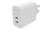 Mophie Φορτιστής Χωρίς Καλώδιο GaN με 2 Θύρες USB-C 67W Power Delivery Λευκός (409909304)