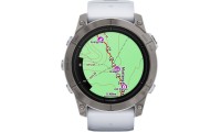 Garmin Epix Pro (Gen 2) Sapphire Edition Titanium 51mm Αδιάβροχο Smartwatch με Παλμογράφο Titanium with Whitestone