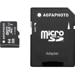 AgfaPhoto microSDXC 64GB Class 10 U1 with Adapter