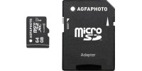 AgfaPhoto microSDXC 64GB Class 10 U1 with Adapter