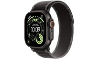 Apple Watch Ultra 3 Titanium 49mm Αδιάβροχο με eSIM και Παλμογράφο (Black Titanium Case with Black/Charcoal Trail Loop - S/M)