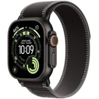 Apple Watch Ultra 3 Titanium 49mm Αδιάβροχο με eSIM και Παλμογράφο (Black Titanium Case with Black/Charcoal Trail Loop - S/M)