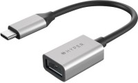 Hyper Μετατροπέας USB-C male σε USB-A female Ασημί 1τμχ