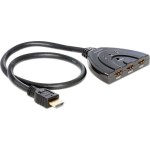 DeLock Διακόπτης HDMI 3 σε 1 δύο κατευθύνσεων 60cm 87619 