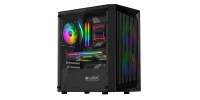 Logic Atos Gaming Mini Tower Μαύρο