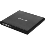 Verbatim External Slimline External Read/Write DVD/CD Desktop/Laptop Black