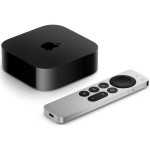 Apple TV Box 4K UHD με WiFi και 128GB Αποθηκευτικό Χώρο με Λειτουργικό tvOS και Siri