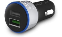 iBox Φορτιστής Αυτοκινήτου 48W 5A με Θύρες: 2xUSB Μαύρος