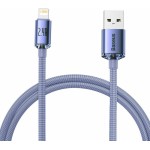 Baseus Crystal Shine Braided USB to Lightning Cable Μωβ 1.2m (CAJY000005)