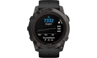 Garmin Fenix 7X Pro Sapphire Solar Titanium 51mm Αδιάβροχο Smartwatch με Παλμογράφο Carbon Grey DLC Titanium with Black Band