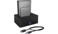 Icy Box Docking Station για 2 Σκληρούς Δίσκους SATA 2.5" / 3.5" με σύνδεση USB 3.0 (IB-1232CL-U3)