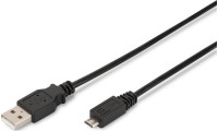Digitus Regular USB 2.0 to micro USB Cable Μαύρο 3m