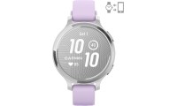 Garmin Lily 2 Aluminium 38mm Αδιάβροχο Smartwatch με Παλμογράφο Silver/Jasmine Purple