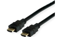 Value Angle Cable HDMI male - HDMI male 1m Μαύρο