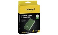 Intenso F20000 Power Bank 20000mAh με Θύρα USB-A και Θύρα USB-C Power Delivery / Quick Charge 3.0 Πράσινο