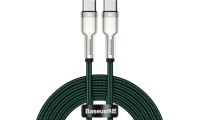 Baseus Cafule Metal Braided USB 2.0 Cable USB-C male - USB-C male 100W Πράσινο 2m