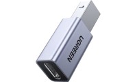 Ugreen Μετατροπέας USB-B male σε USB-C female Γκρι