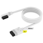 Corsair iCUE LINK Cable, 1x 600mm with Straight/Slim 90° connectors Λευκό