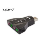 Savio AK-08 Εξωτερική USB Κάρτα Ήχου 7.1