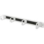 Digitus Management Panel with Brush Entries for 483 mm (19") Cabinets, 1U Λευκό
