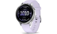 Garmin Venu 4 Stainless Steel 41mm Αδιάβροχο Smartwatch με Παλμογράφο Silver with Periwinkle