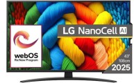LG Smart Τηλεόραση 43" 4K UHD LED NanoCell AI NANO81 HDR (2025)