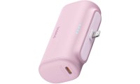 Baseus Compact Lightning Edition Power Bank 5000mAh 20W με Θύρα USB-C Ροζ